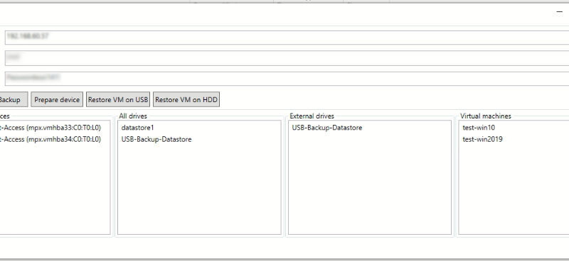 VMware ESXi Virtual Machines Backup