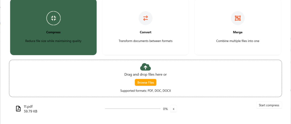 Desktop PDF Conversion and Processing Tool