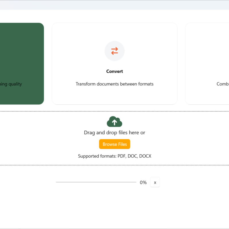 Desktop PDF Conversion and Processing Tool